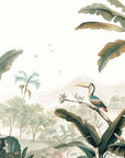 Papier Peint Tropical - Palmiers dans la Brume