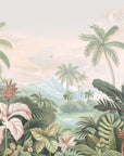 Papier Peint Tropical - Palmiers dans les Nuages