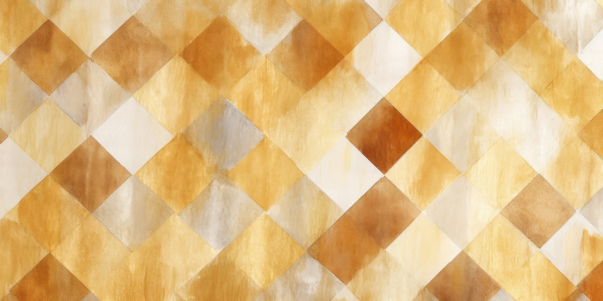 Geometric Wallpaper - Golden Diamonds