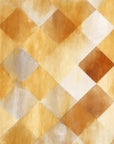 Geometric Wallpaper - Golden Diamonds