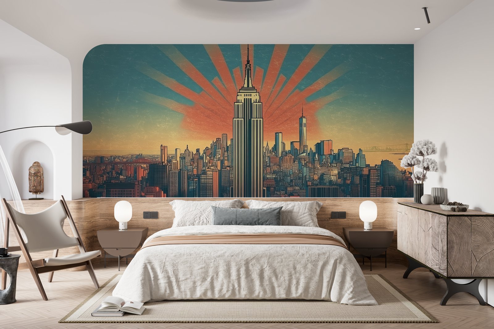 Papier peint 1313 - mockup salon