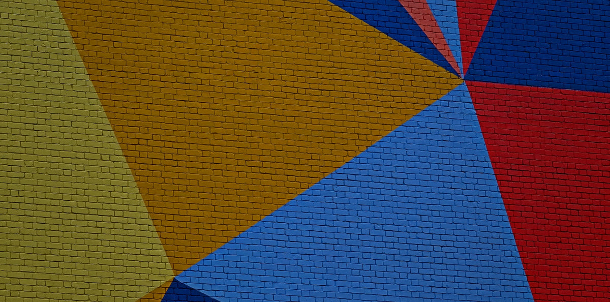 Papier Peint Géométrique - Éventail Coloré Patchwork