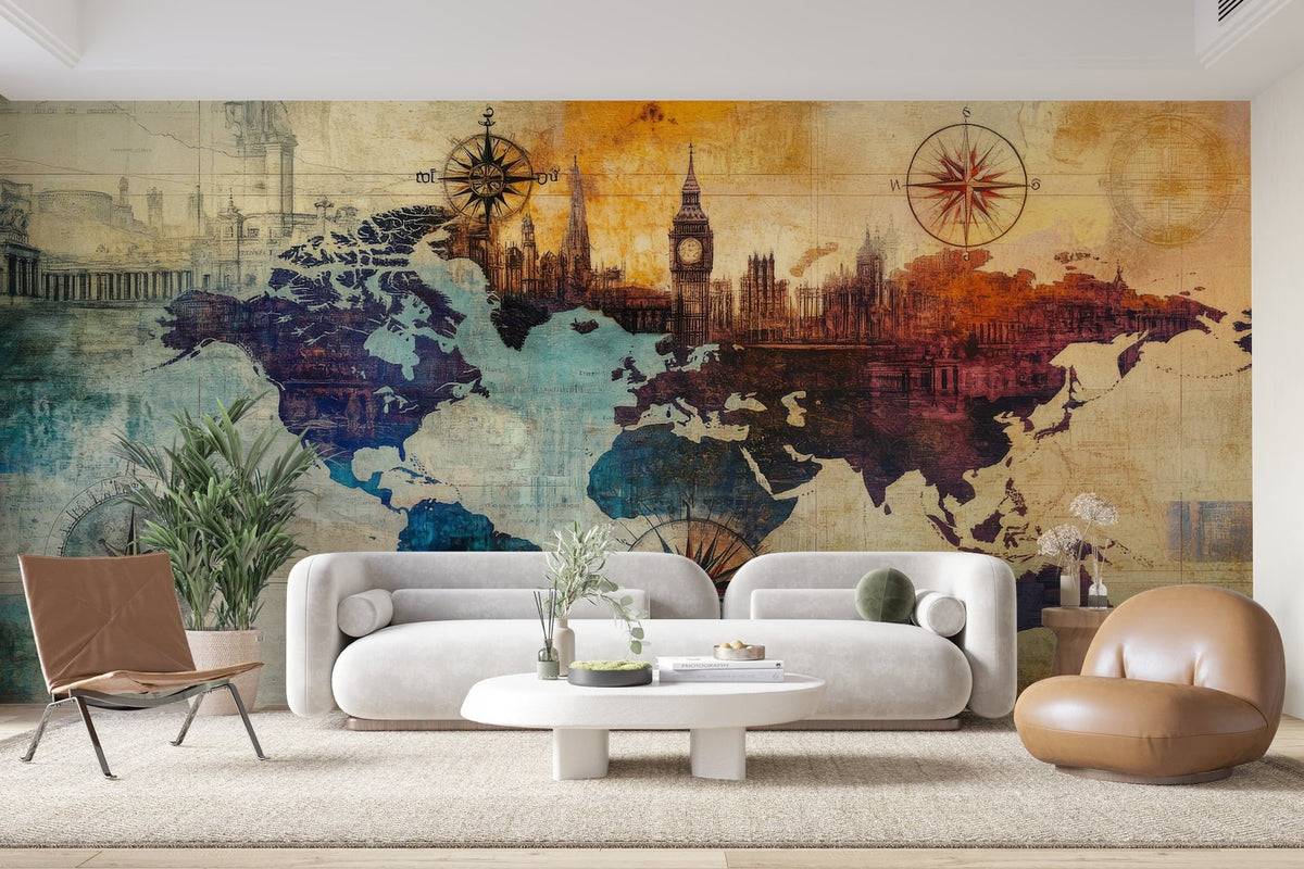 Papier peint 1321 - mockup chambre