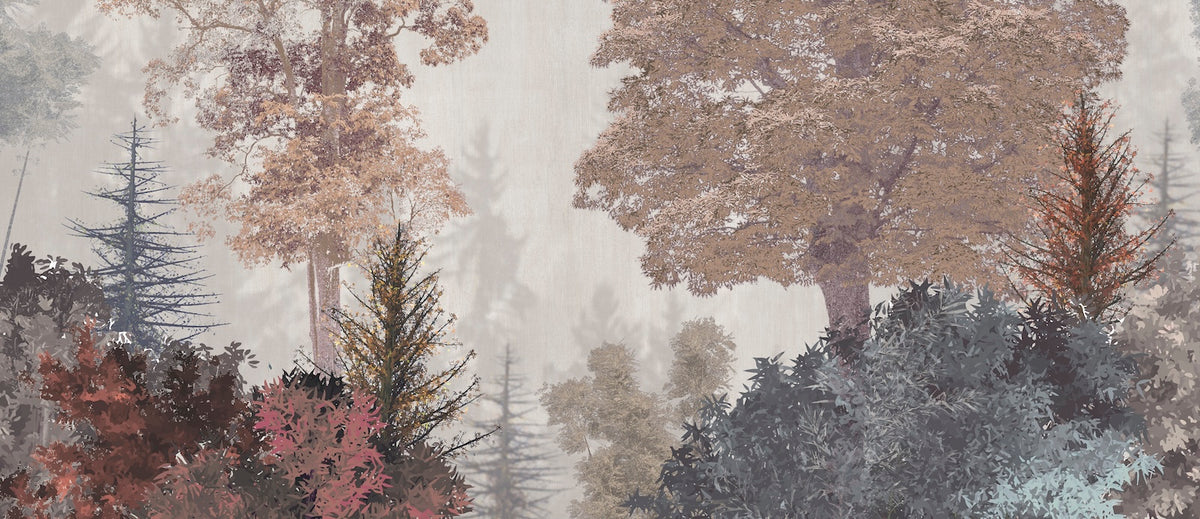 Forest Wallpaper - Autumn Painted Trees