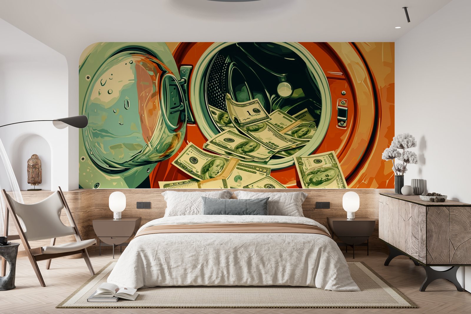 Papier peint 1333 - mockup salon