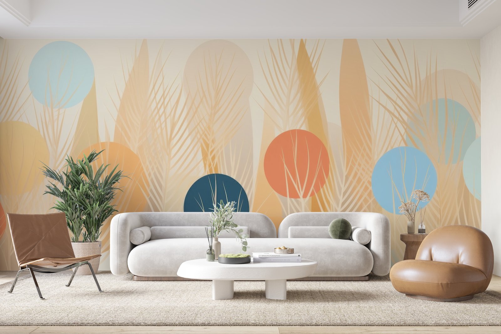 Papier peint 1350 - mockup chambre