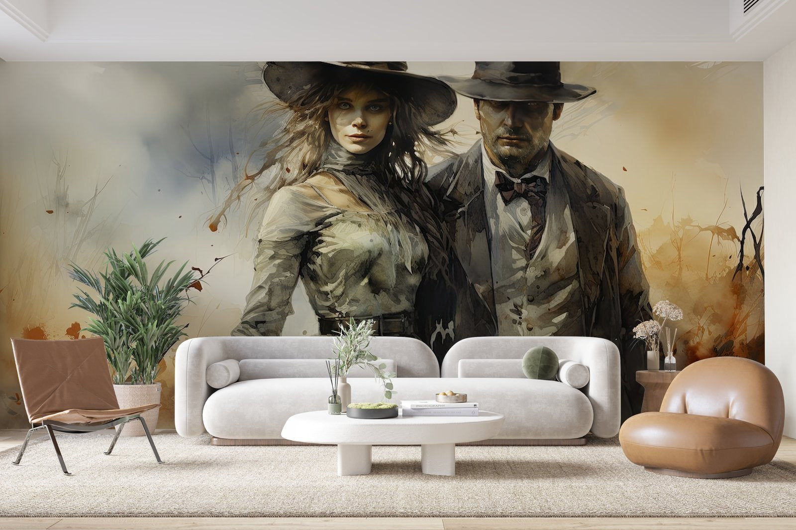 Papier peint 1370 - mockup chambre
