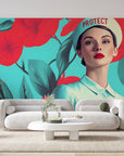 Papier peint 1373 - mockup chambre