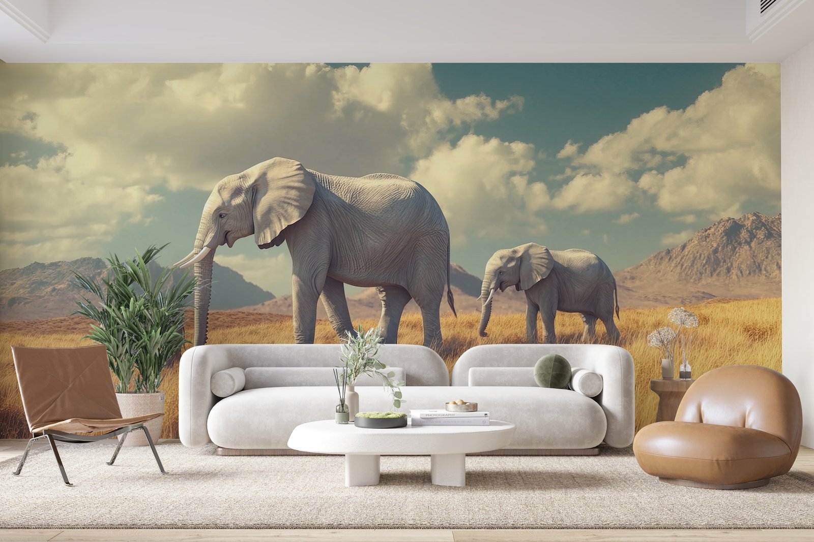 Papier peint 140 - mockup chambre