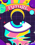 Papier Peint Pop Art - Œil Cosmique Futuriste