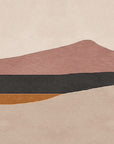Papier Peint Abstrait - Silhouette et Croissant de Lune