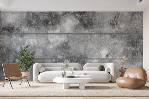 Beton-Tapete - Graue Betonwand in Used-Optik