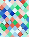 Papier Peint Géométrique - Losanges Multicolores 3D