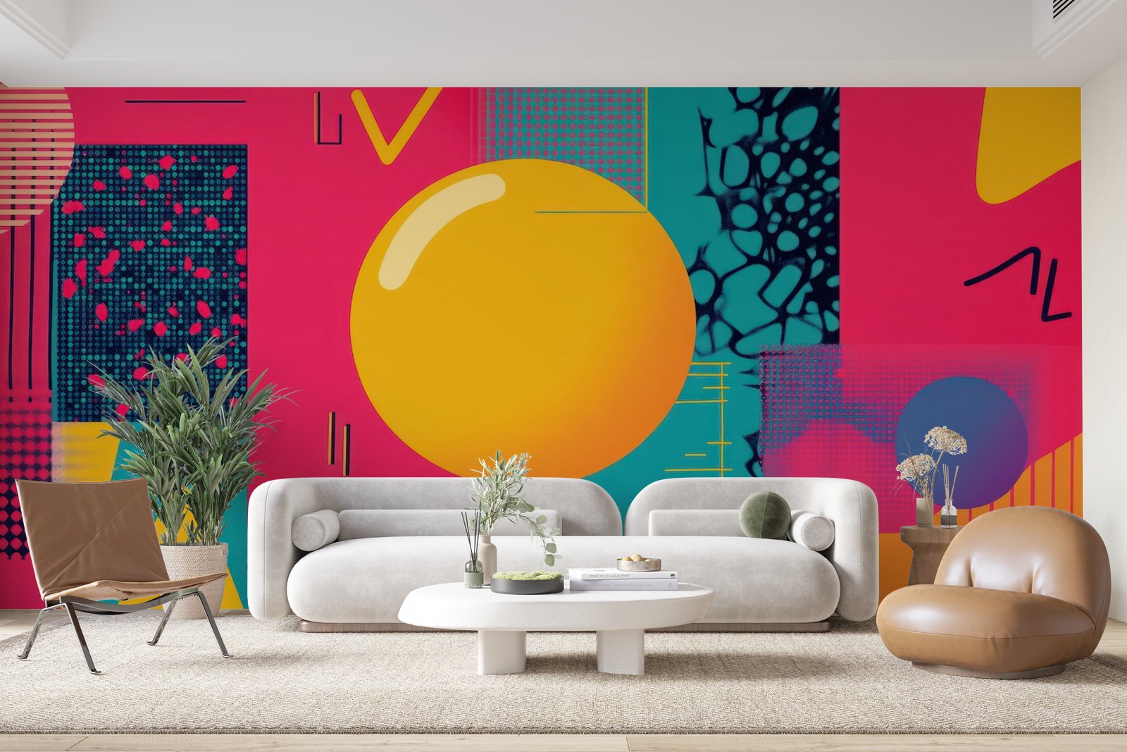 Papier peint 163 - mockup chambre