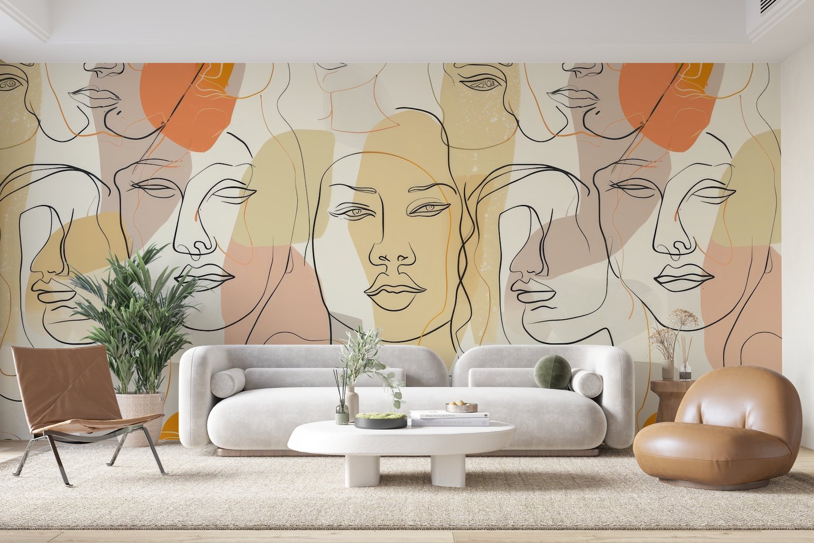 Papier peint 166 - mockup chambre