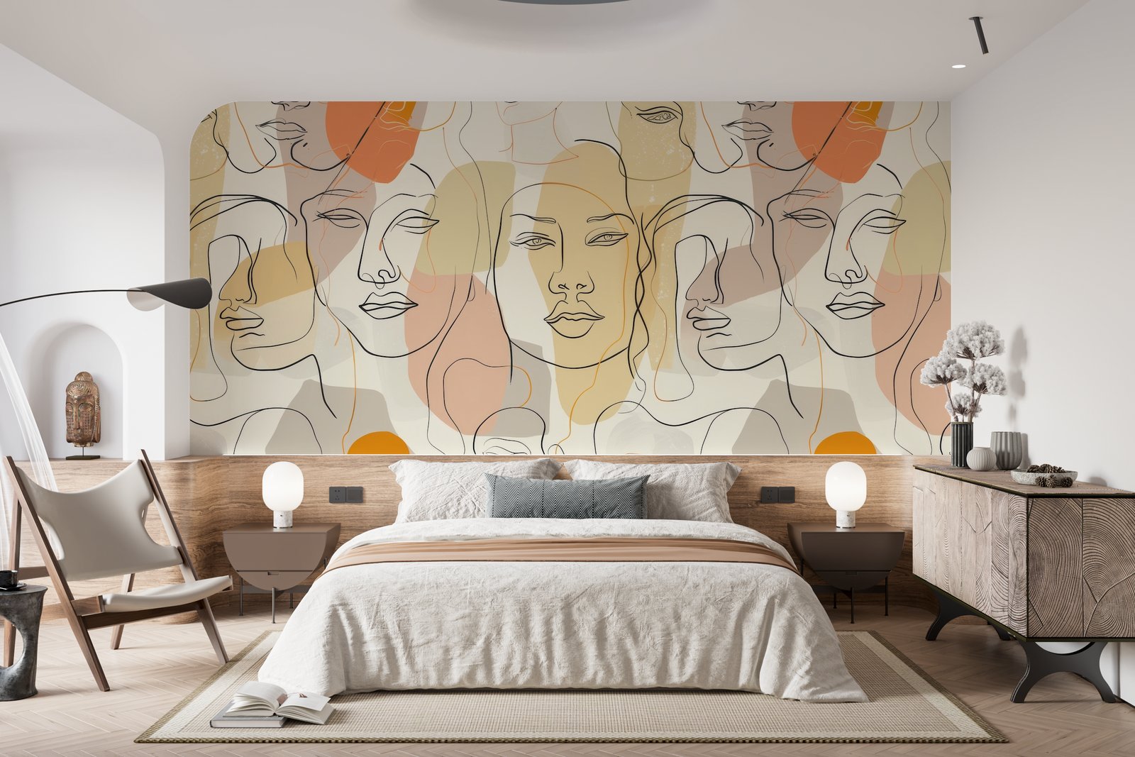 Papier peint 166 - mockup salon