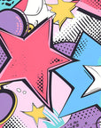 Papier Peint Pop Art - Étoiles BD Explosives