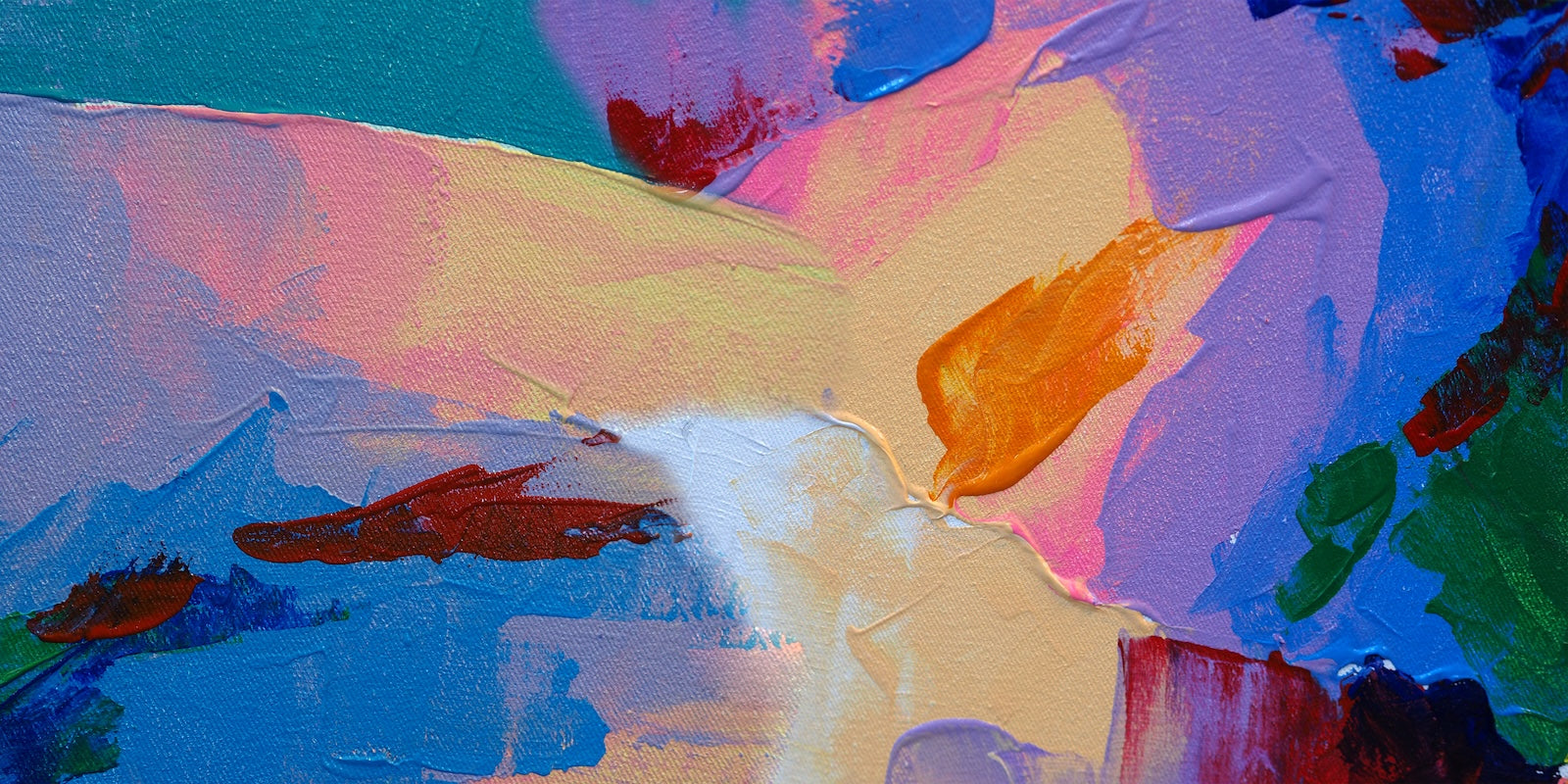 Papier Peint Abstrait - Peinture à l'Huile Multicolore