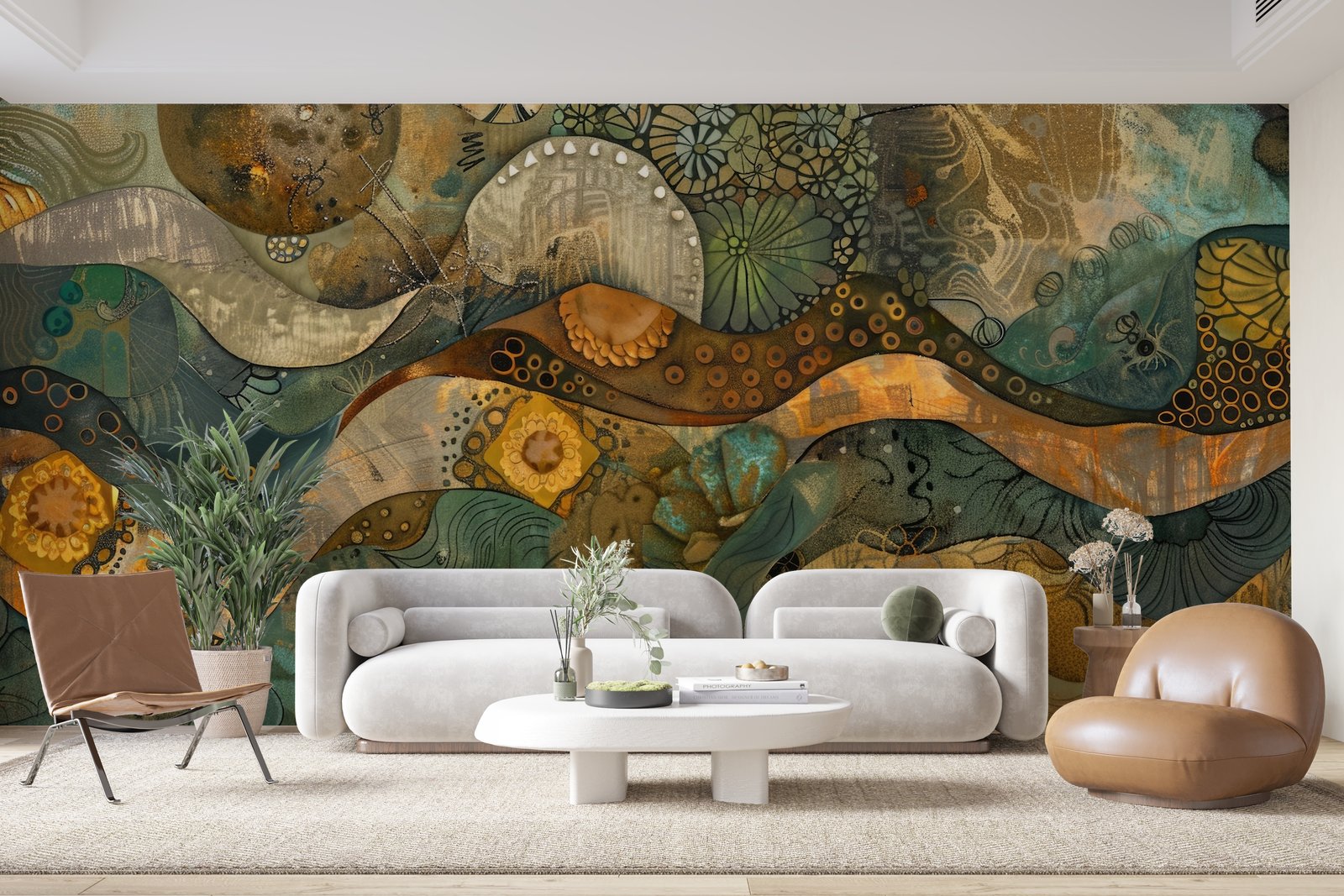 Papier peint 184 - mockup chambre