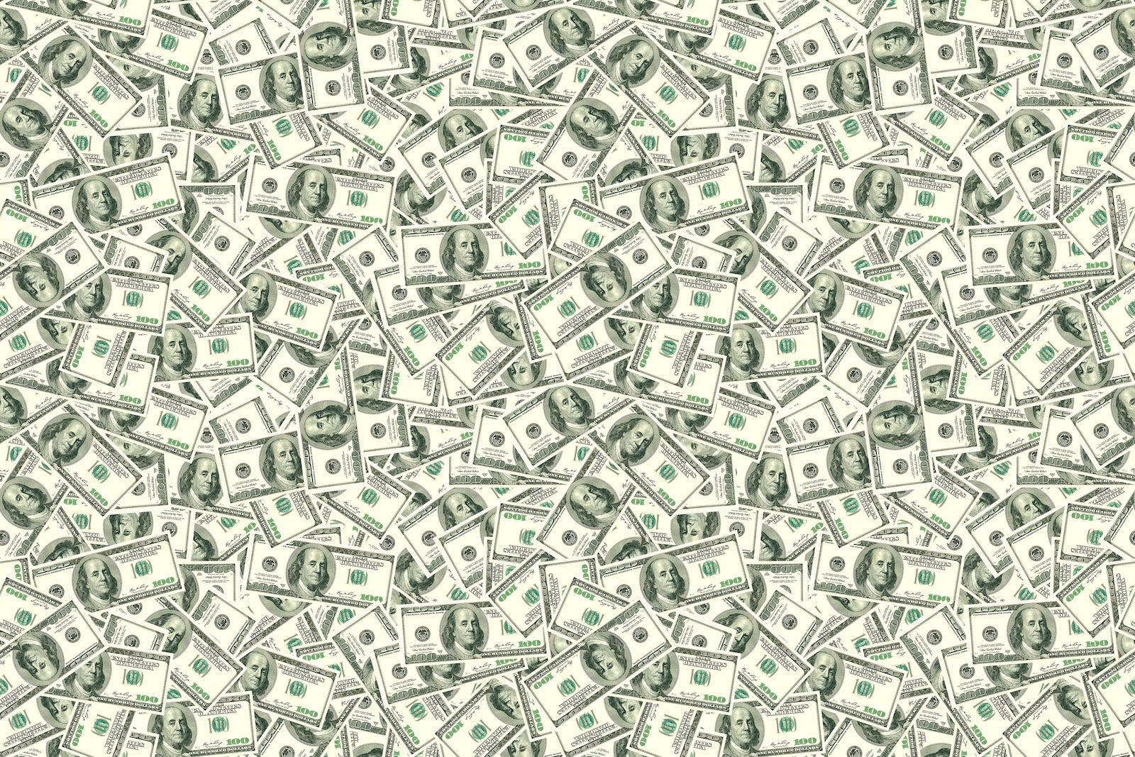 Papier Peint Pop Art - Billets de 100 Dollars