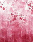 Papier Peint Aquarelle - Éclaboussures Rose Framboise