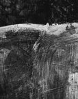 Papier Peint Noir et Blanc - Trait de Craie Abstrait