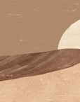 Papier Peint Désert - Dune et Grand Soleil Sable