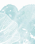 Papier Peint Monde Aquatique - Corail Turquoise Aquarelle