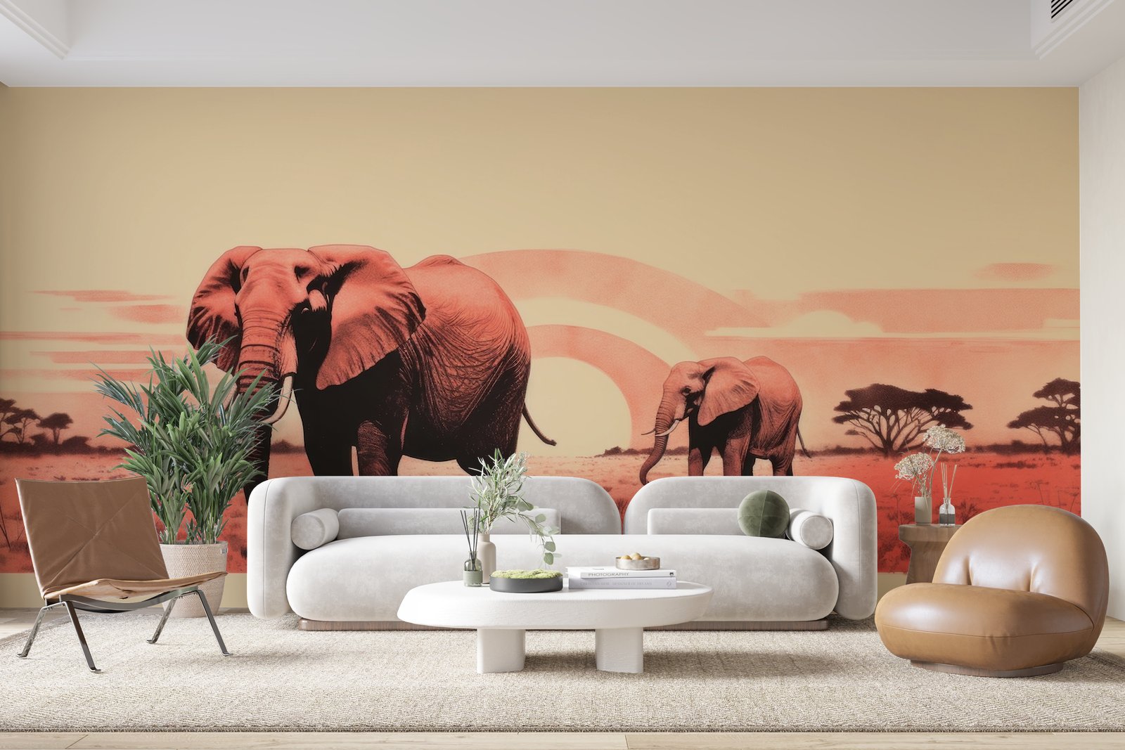 Papier peint 208 - mockup chambre