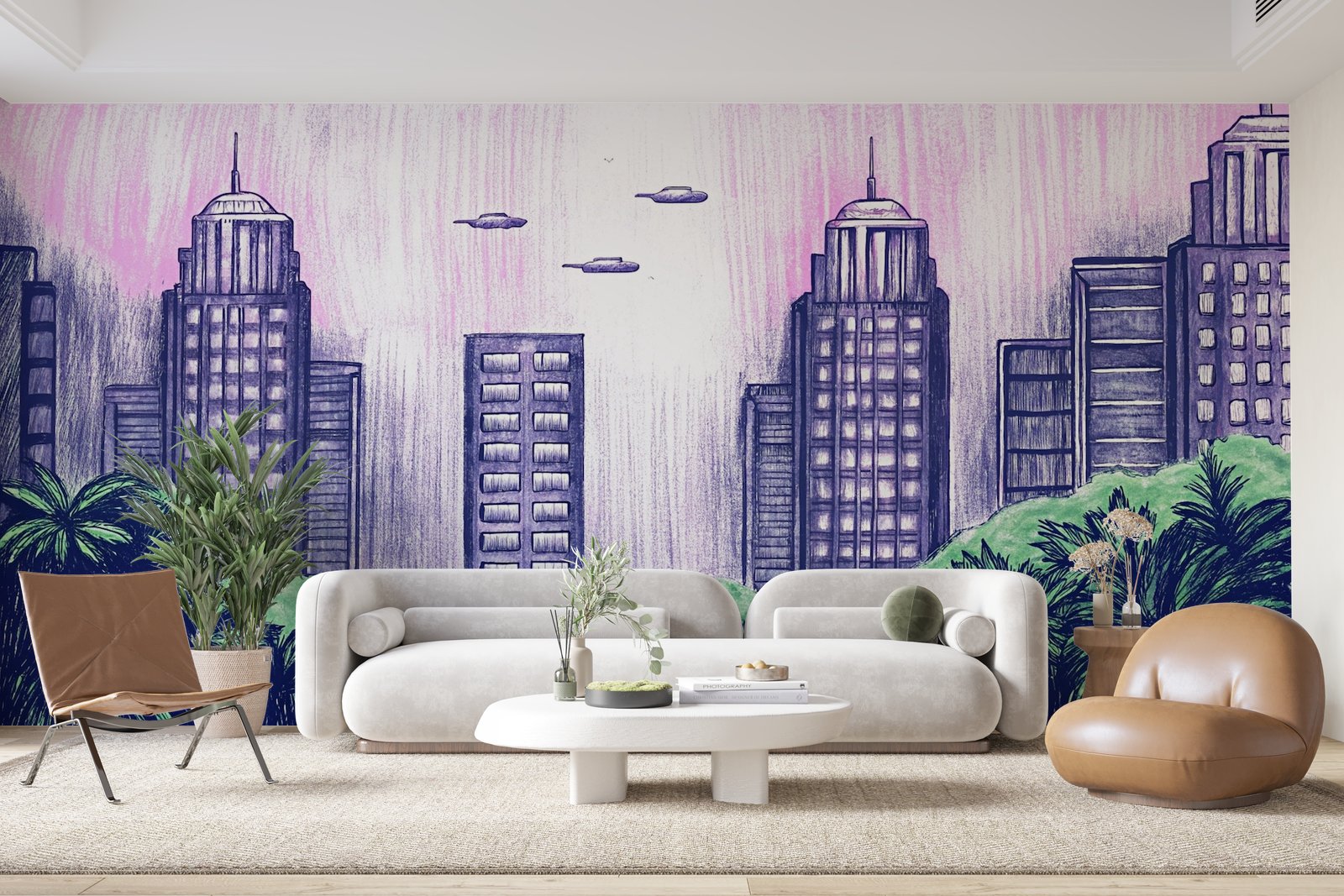 Papier peint 210 - mockup chambre