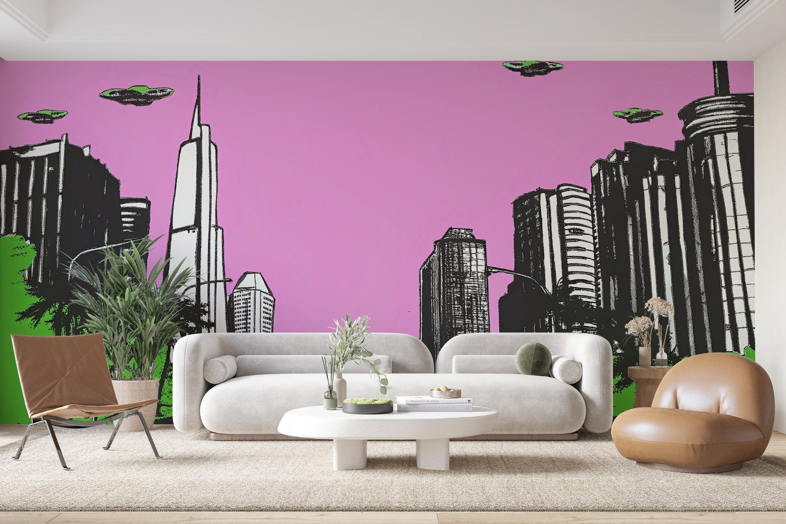 Papier peint 212 - mockup chambre