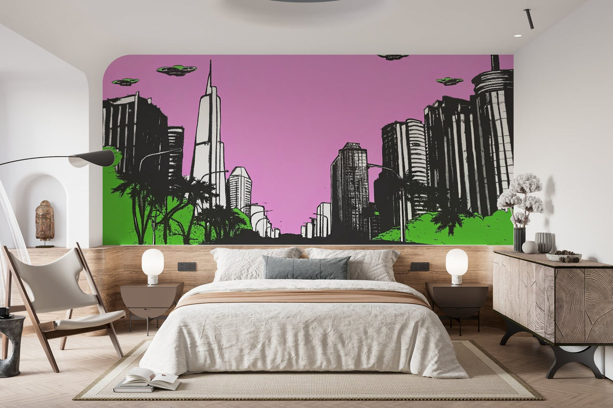 Papier peint 212 - mockup salon