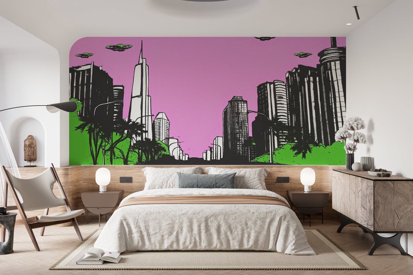 Papier peint 212 - mockup salon