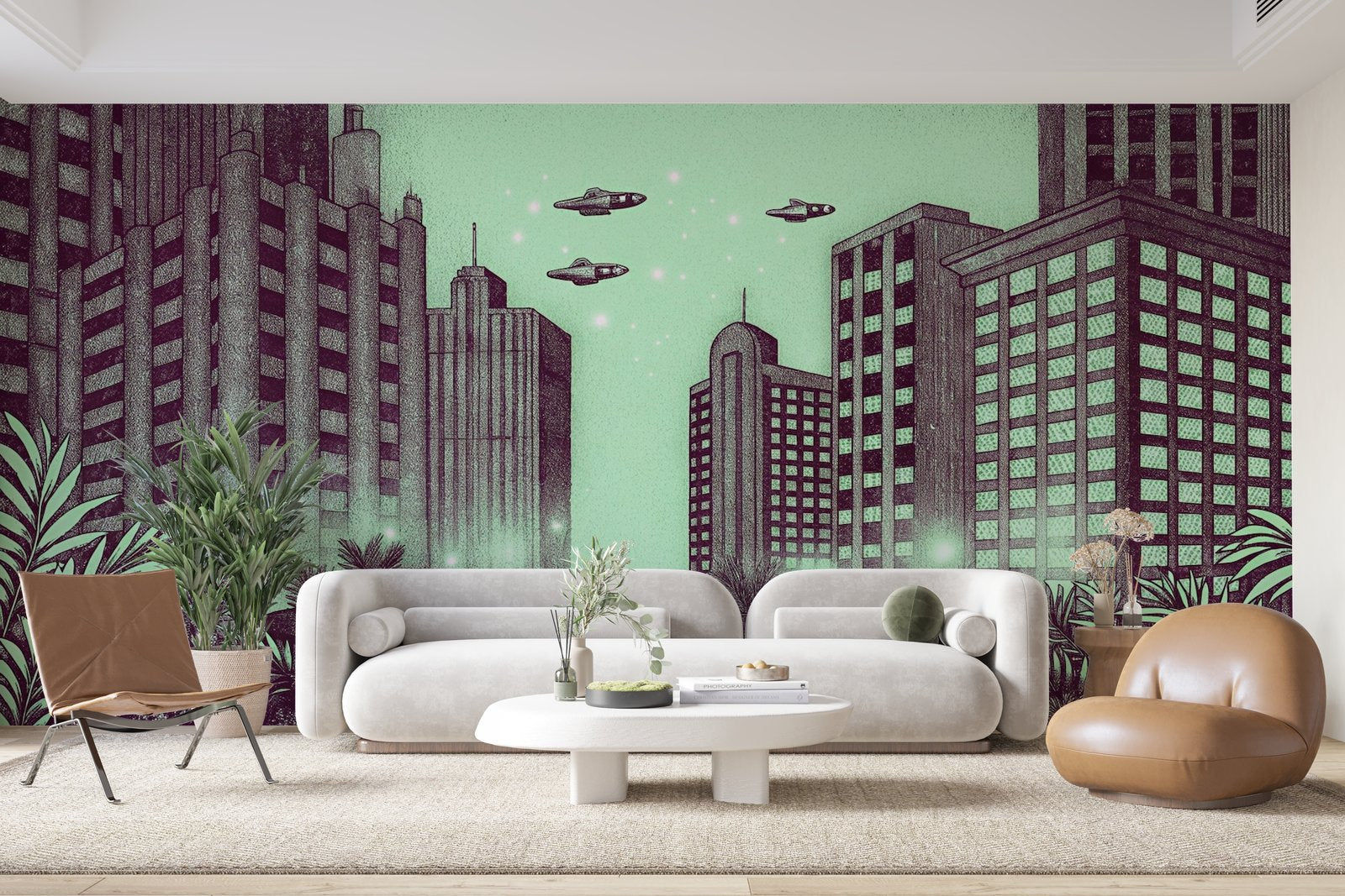 Papier peint 215 - mockup chambre