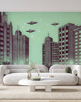 Papier peint 215 - mockup chambre