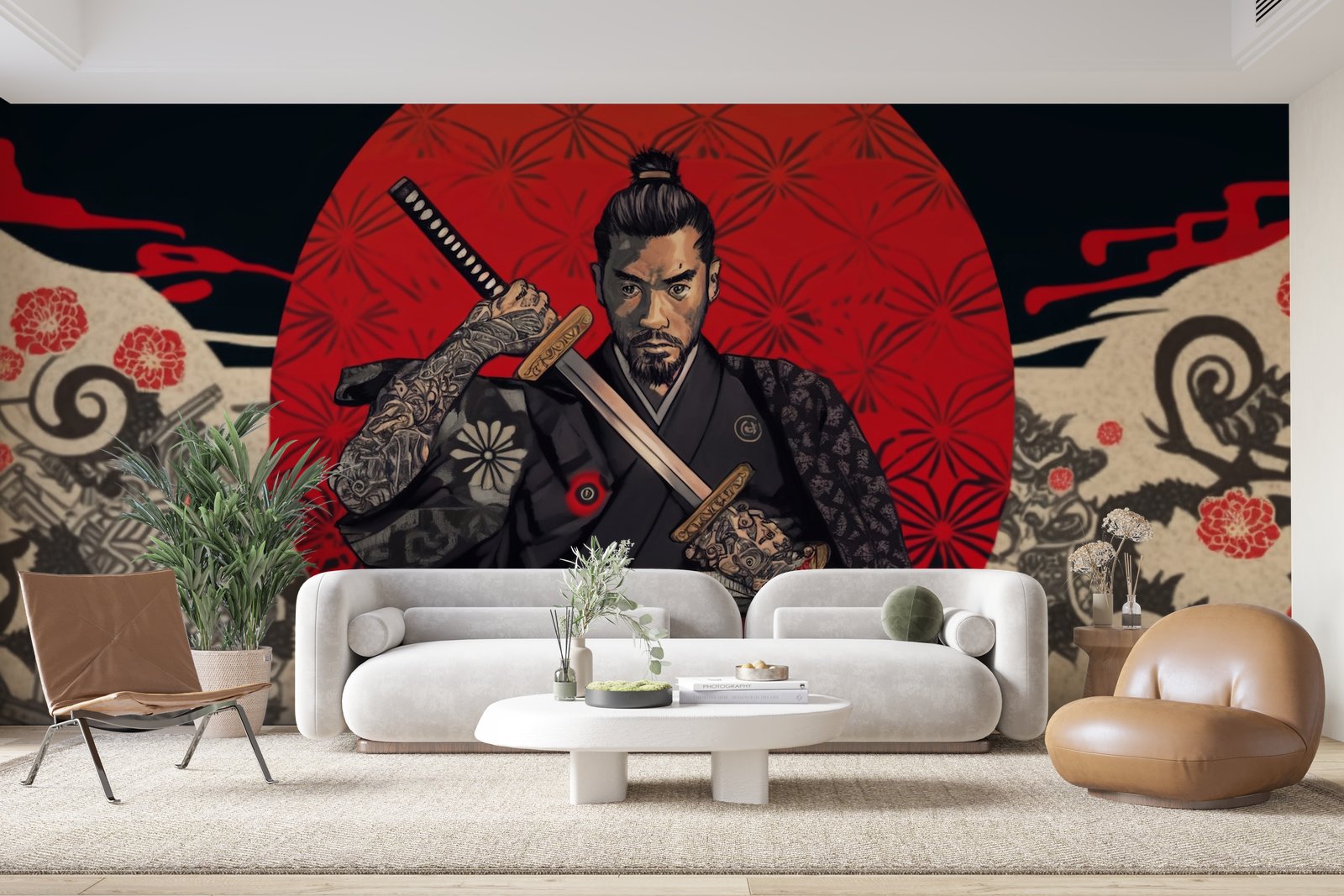 Papier peint 233 - mockup chambre