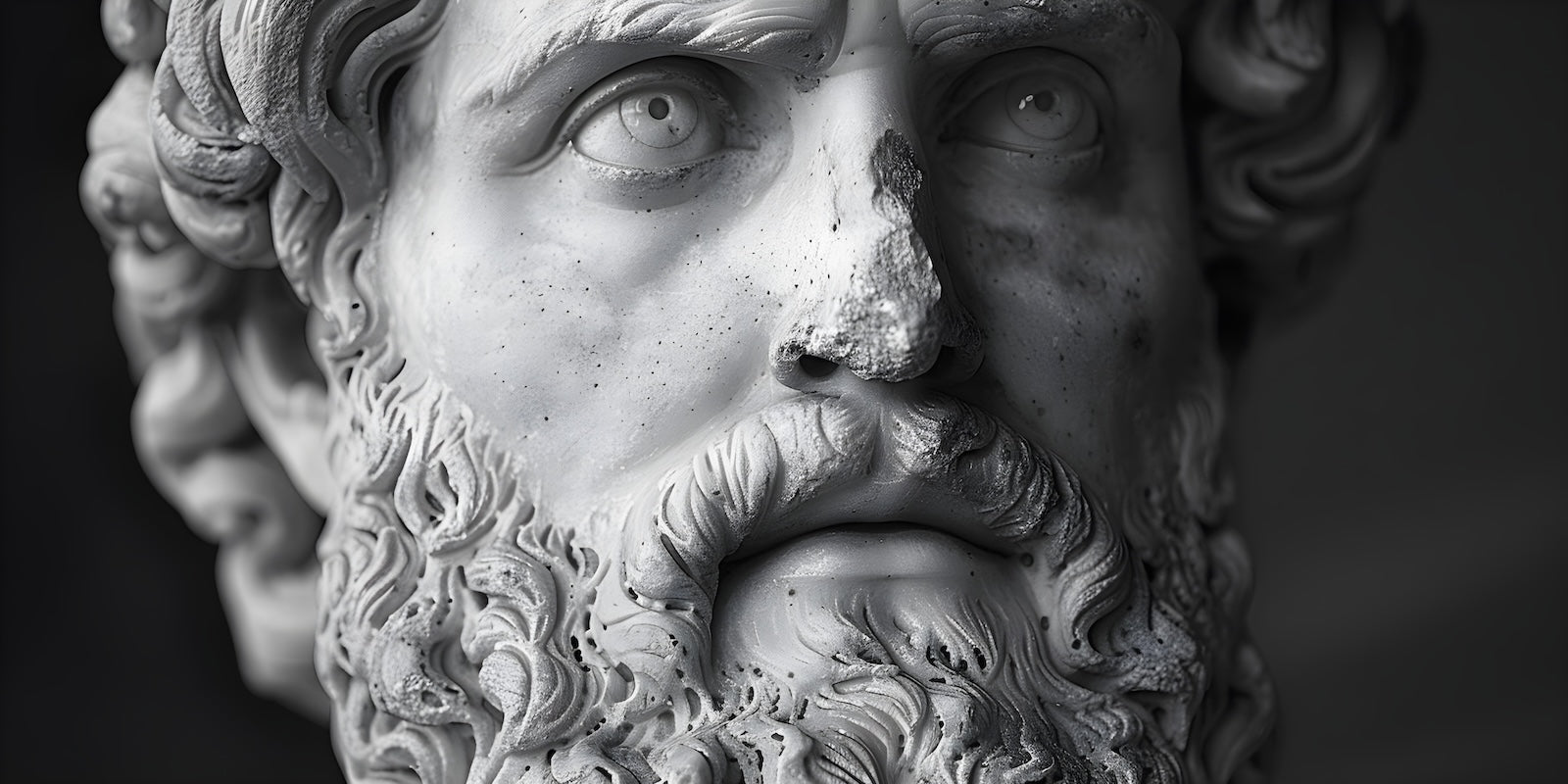 Papier Peint Noir et Blanc - Sculpture Antique Grecque