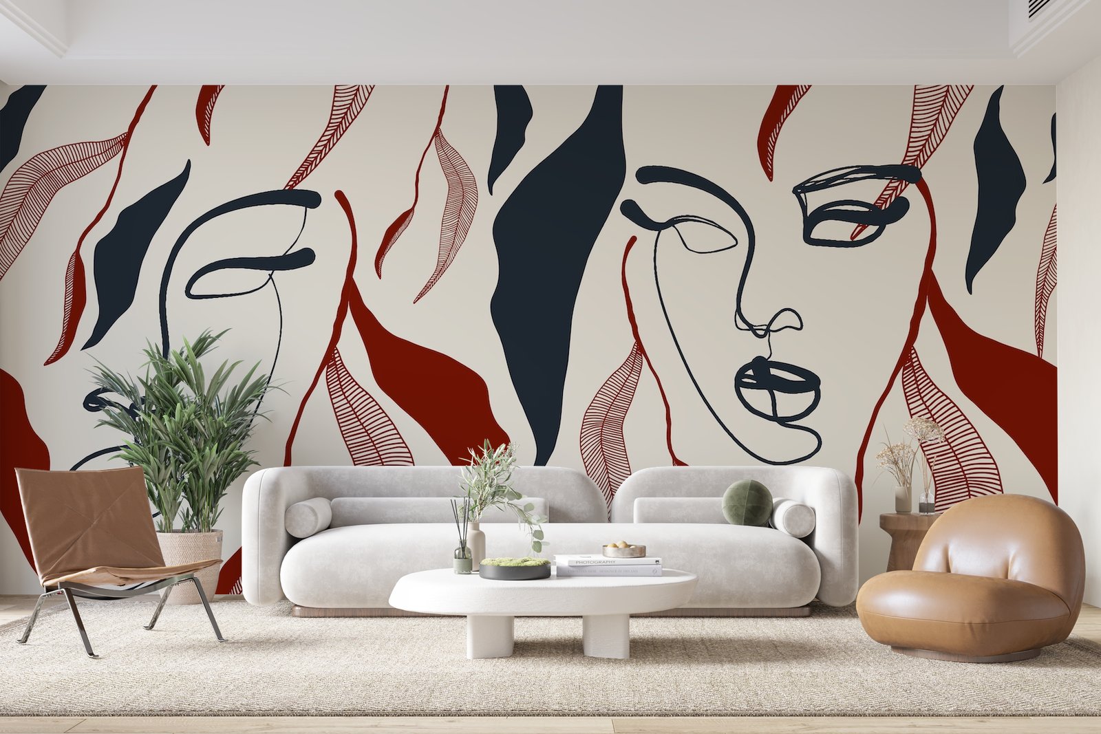 Papier peint 261 - mockup chambre