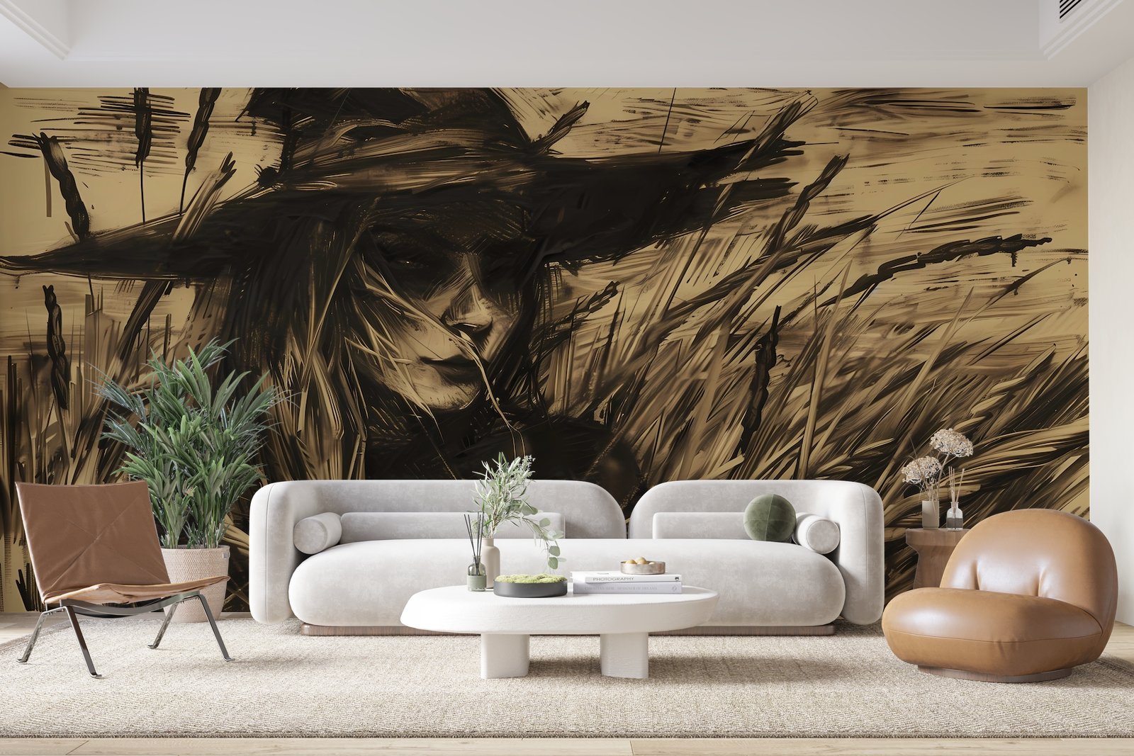 Papier peint 267 - mockup chambre