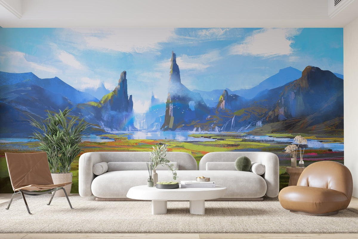 Papier peint 287 - mockup chambre