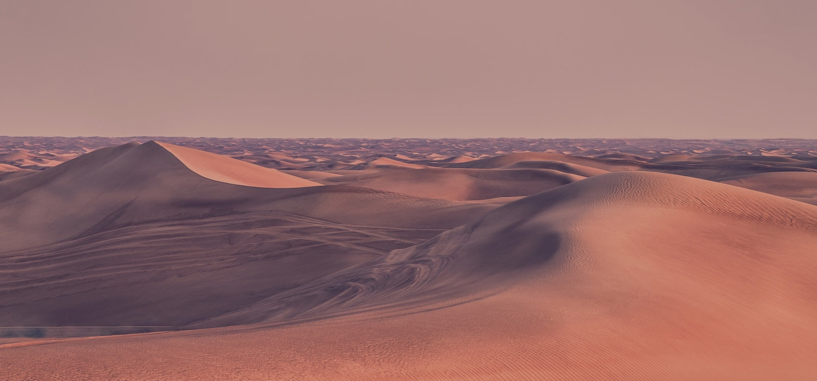 Papier Peint Désert - Dunes Infinies au Crépuscule