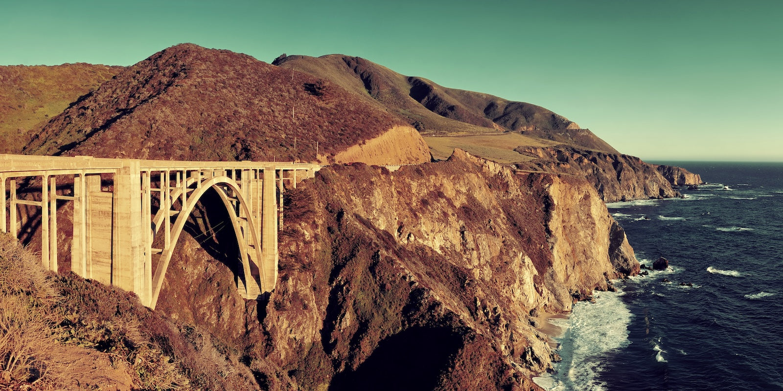 Papier Peint Paysage - Pont Côtier de Big Sur