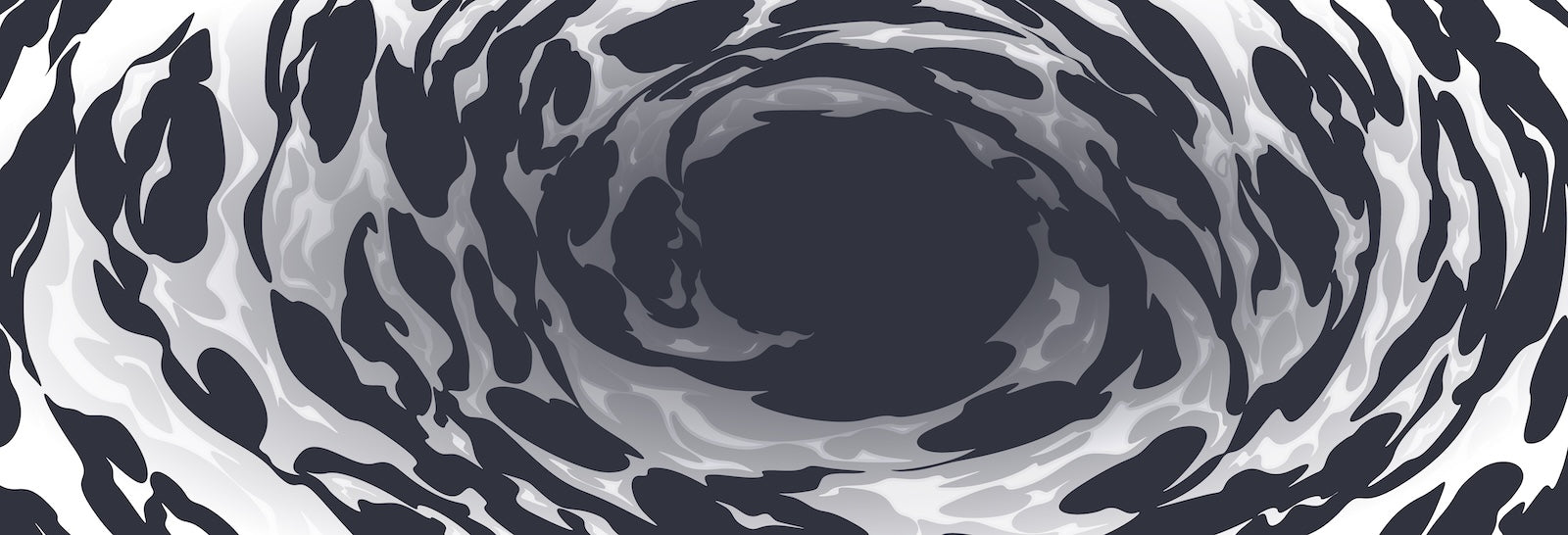 Papier Peint Abstrait - Tourbillon Marine et Gris