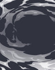 Papier Peint Abstrait - Tourbillon Marine et Gris