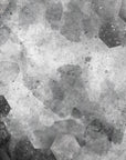 Papier Peint Béton - Hexagones Gris Effet Brut