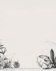 Papier Peint Tropical - Palmiers Gravés Noir et Blanc