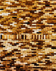 Papier Peint Briques - Mur Doré Vieilli