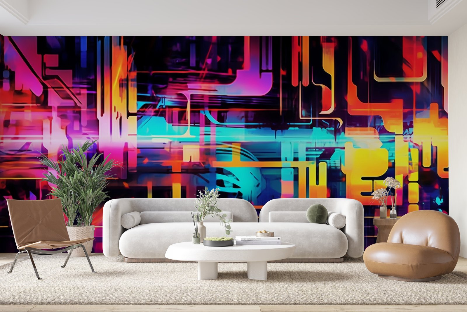 Papier peint 343 - mockup chambre