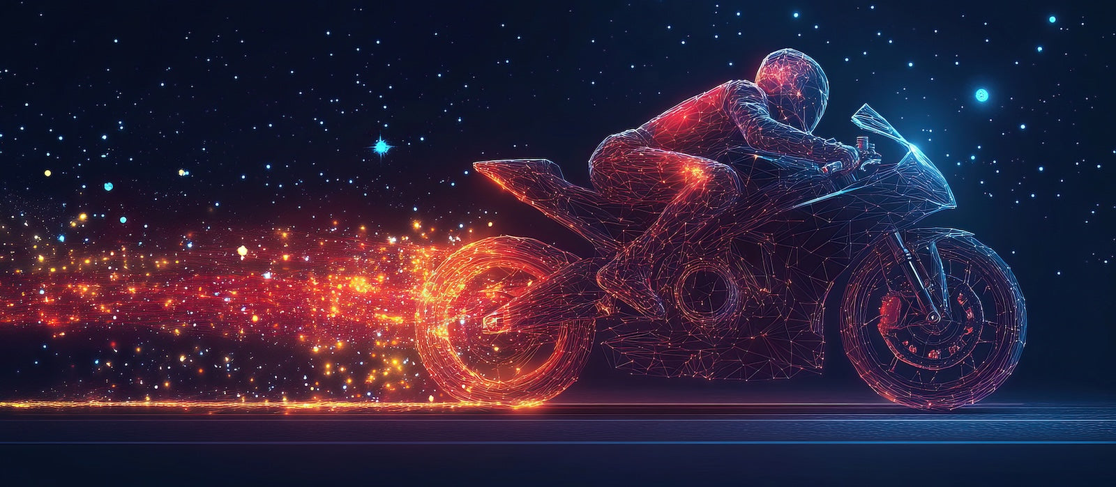 Papier Peint Moto - Pilote Filaire Cosmique