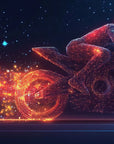 Papier Peint Moto - Pilote Filaire Cosmique